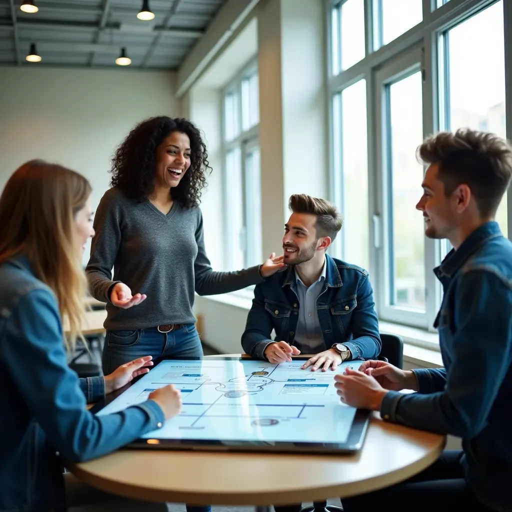 Professional team collaboration